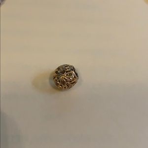 Authentic Pandora 14K gold butterfly charm
